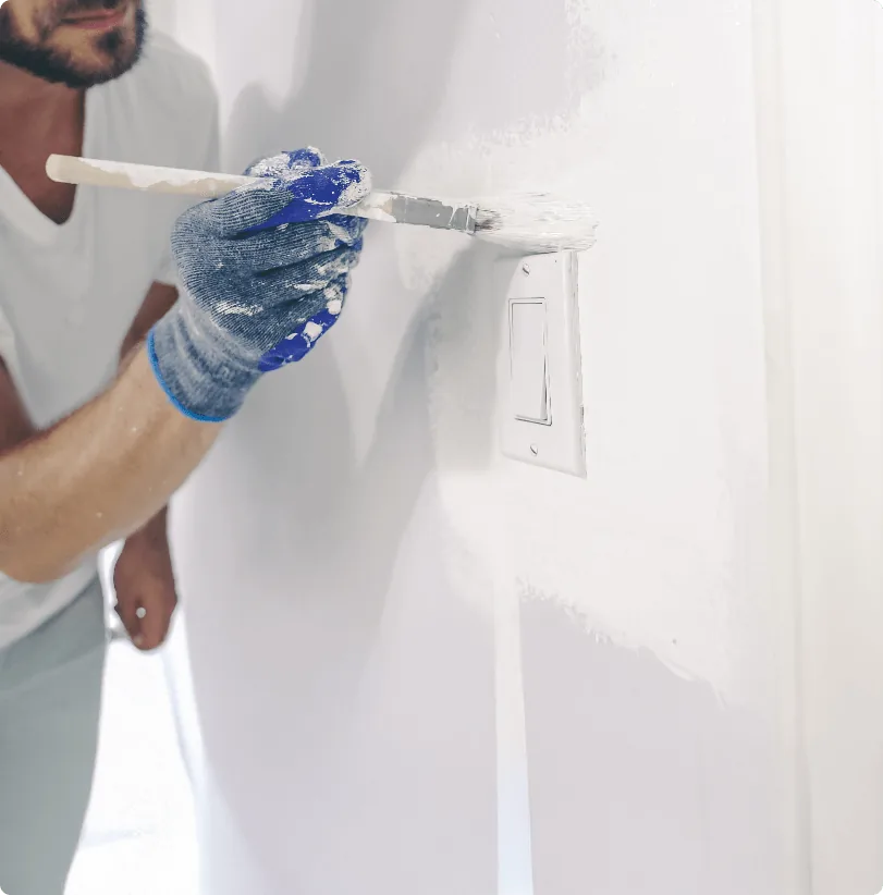 Interior painting in a Wimborne home